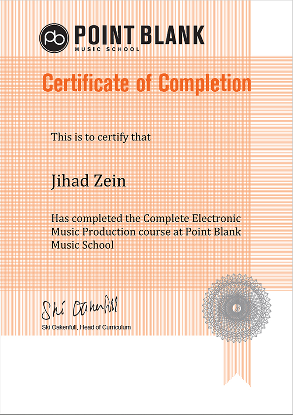 Certificate-of-Completion-Jihad-Zein-Complete-Electronic-Music-Production