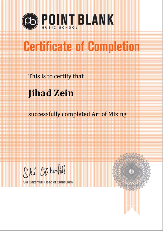 Microsoft Word - Certificate of Completion - TEMPLATE
